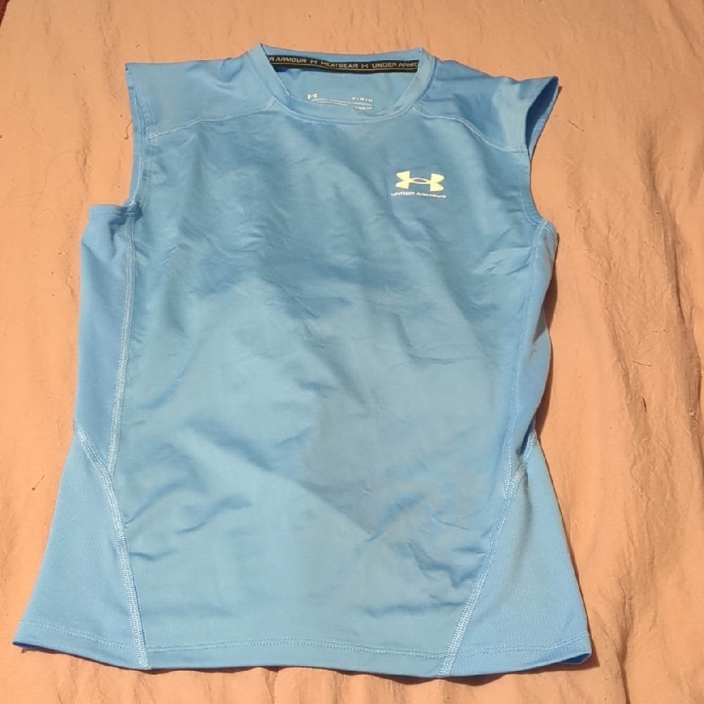 Under Armour Women's Light Blue Muscle Tee